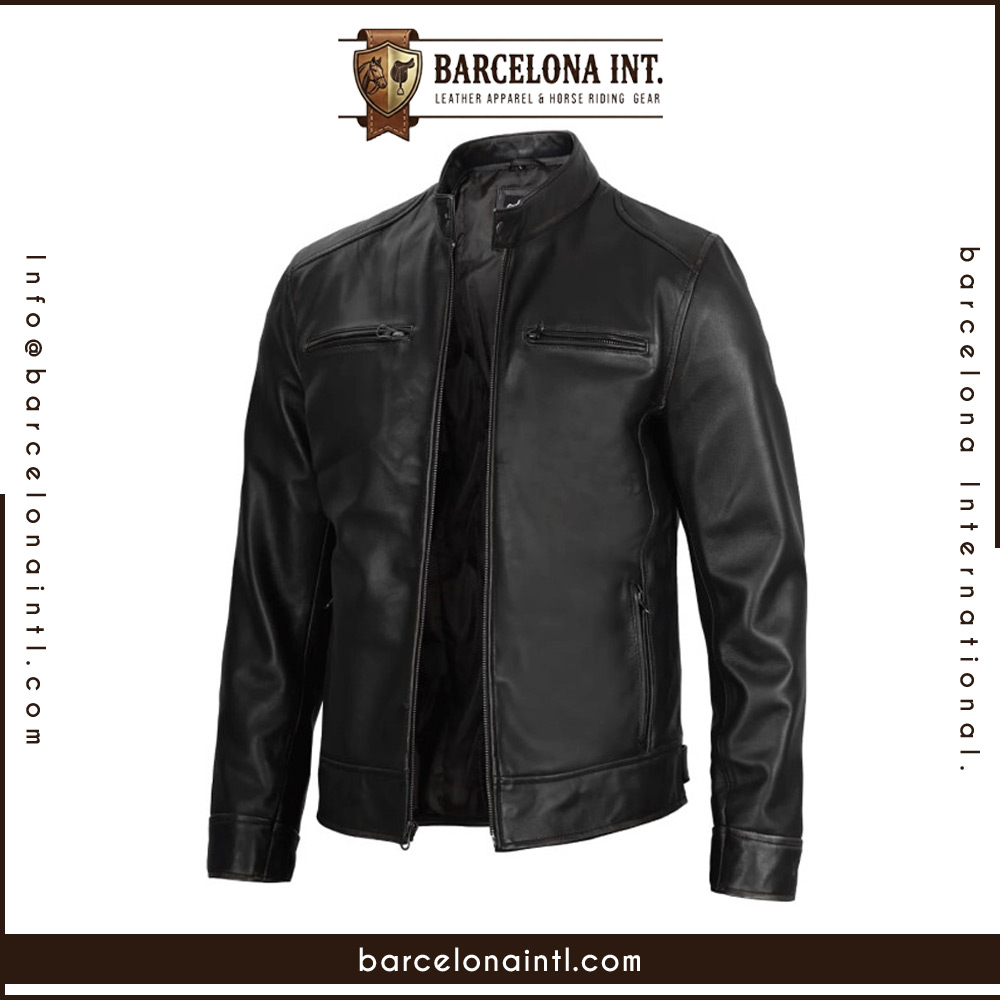 03 Men Leather Jackets - Image 1