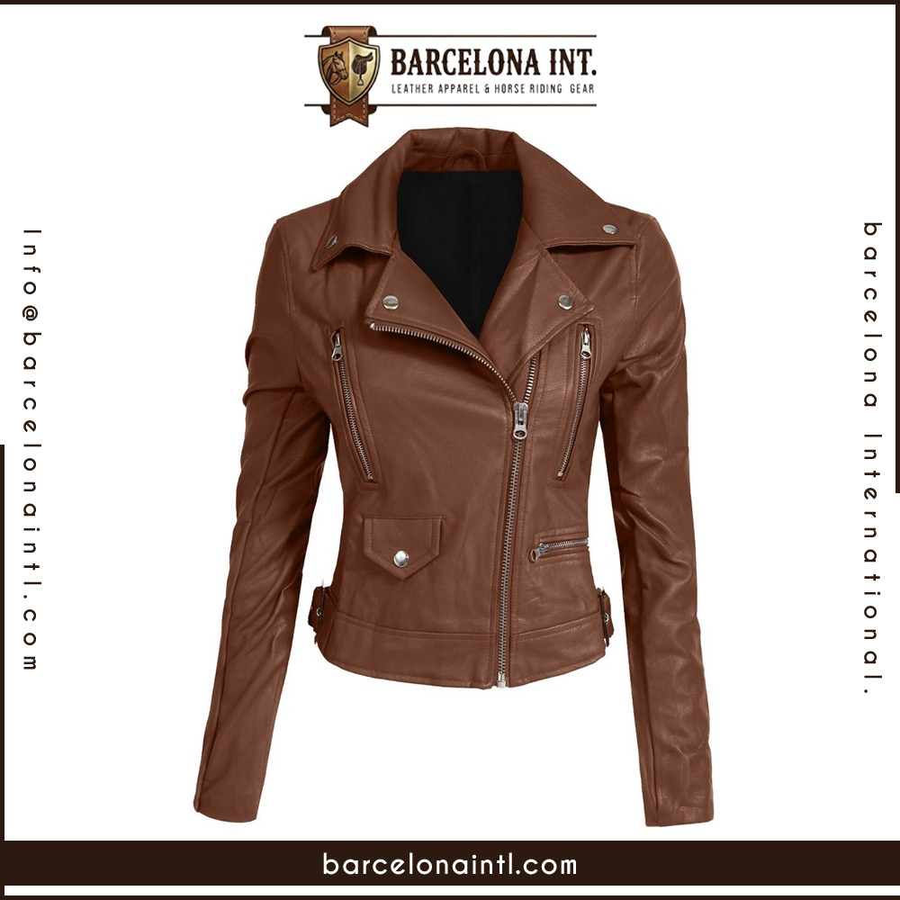04 Women Leather Jackets - Image 1